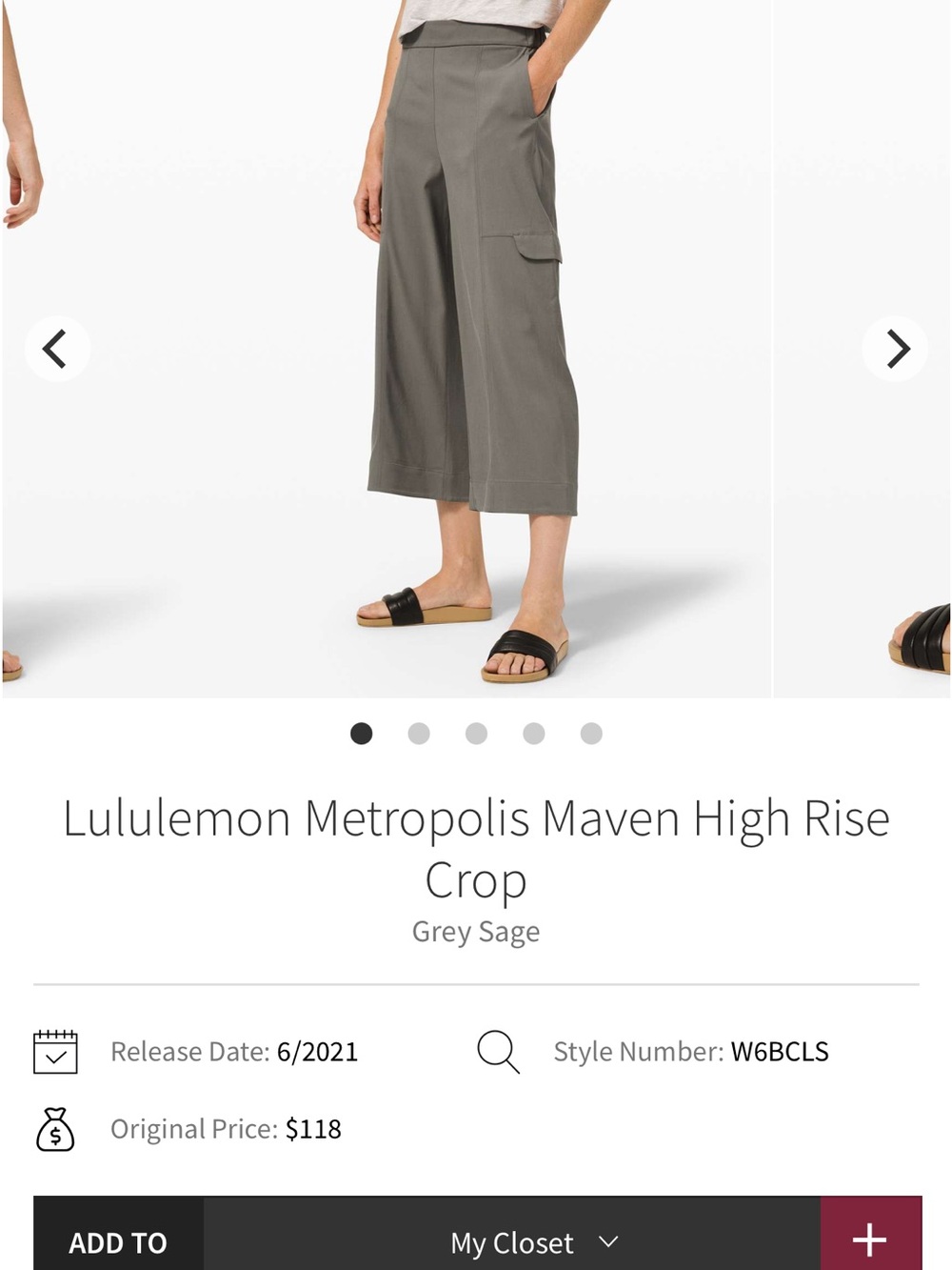 lululemon athletica Olive-Green High-Rise Relaxed Pants